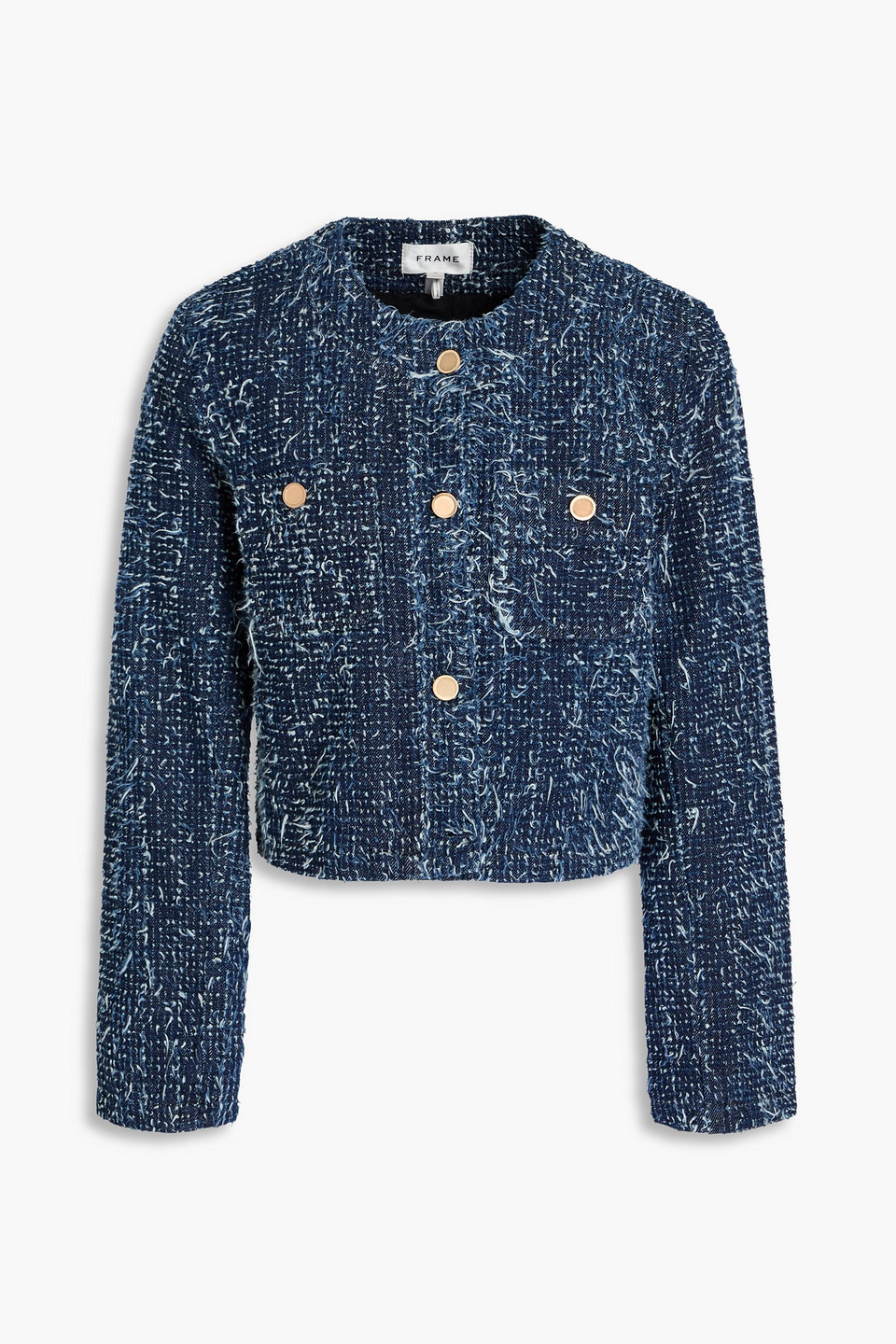 Frame Tailored Denim Boucle Jacket In Magic