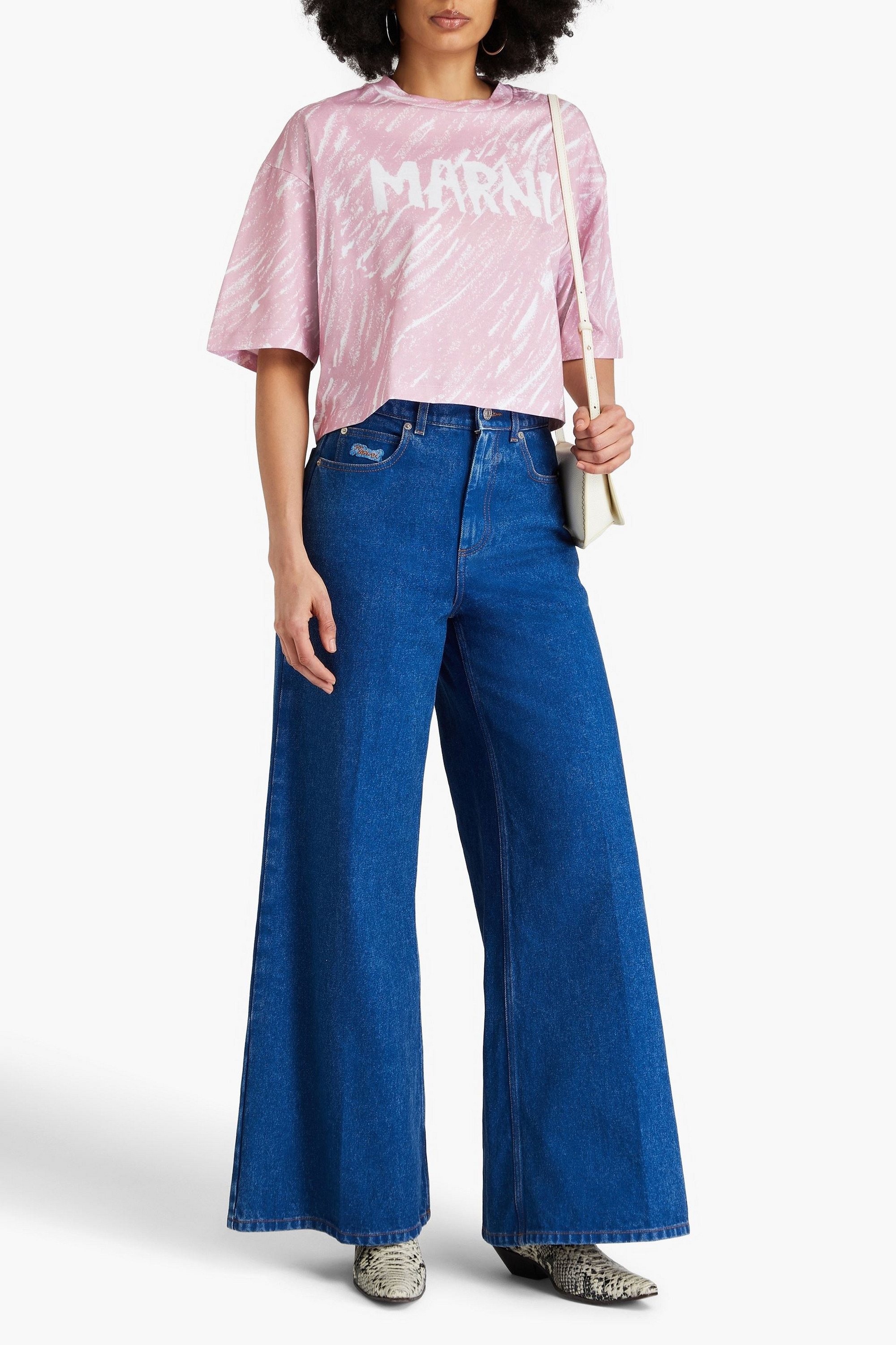 Marni Printed cotton-jersey T-shirt