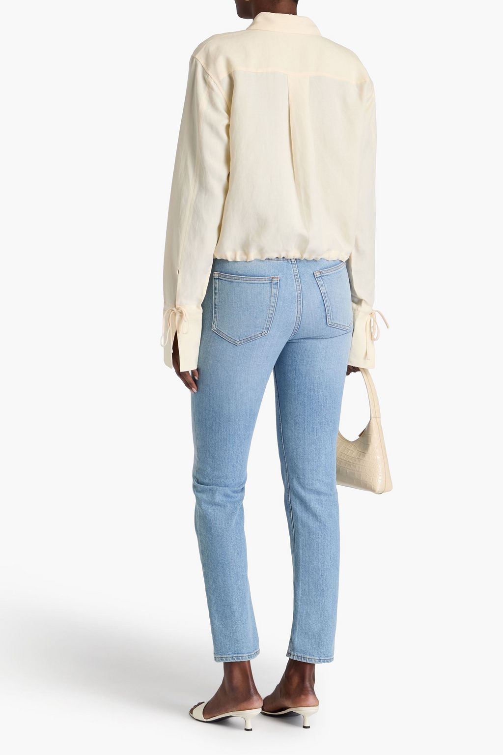 TOTEME Lyocell and linen-blend shirt