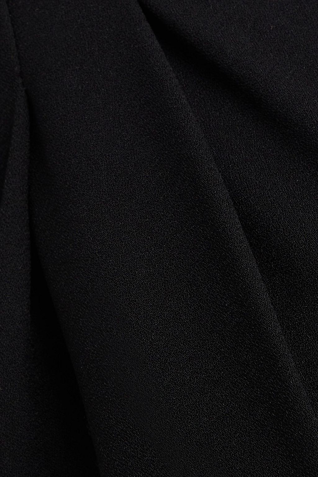 FRAME جمبسوت بأرجل واسعة بياقة هالتر الدائرية من الكريب