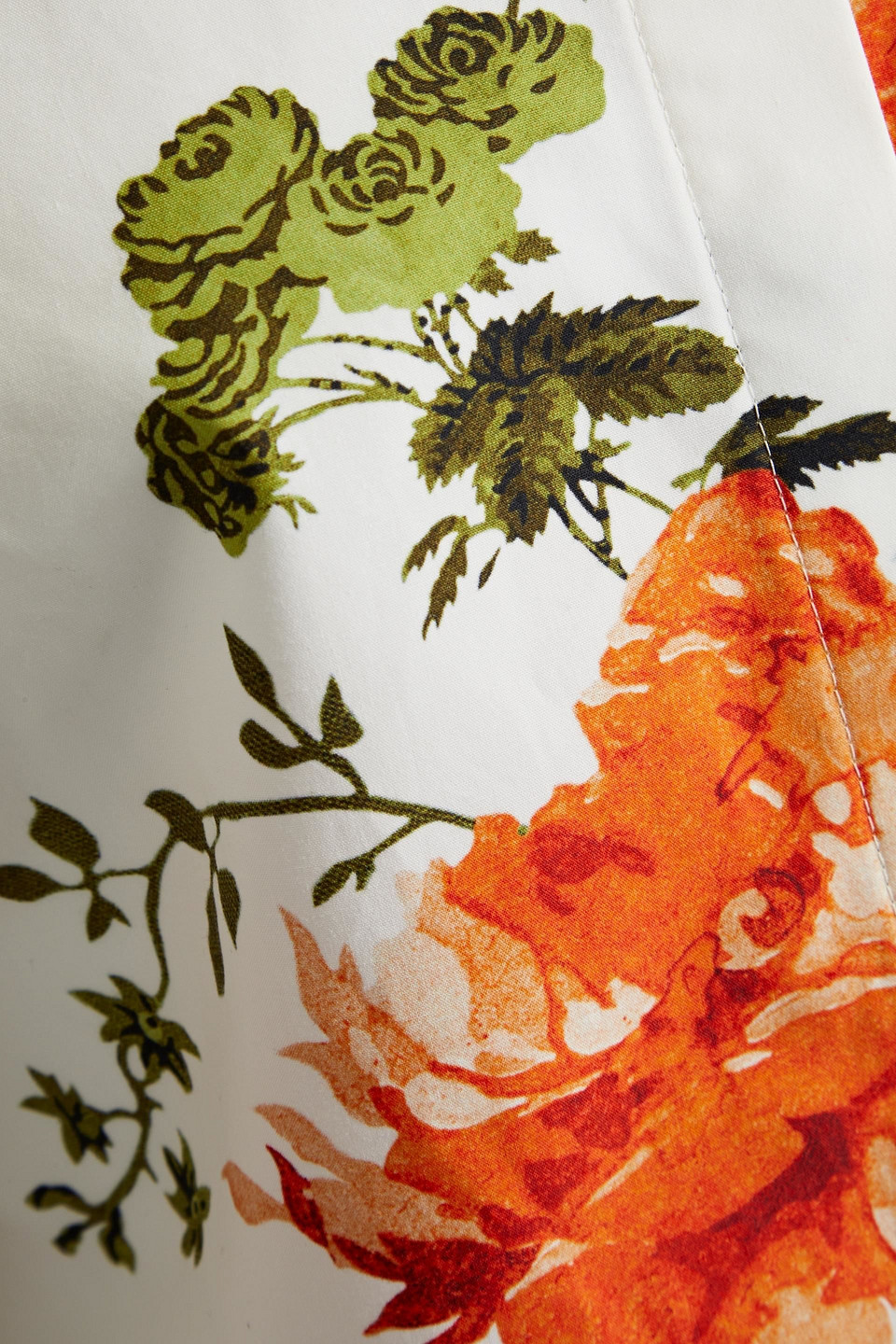 ERDEM FLORAL-PRINT COTTON-POPLIN SHIRT 