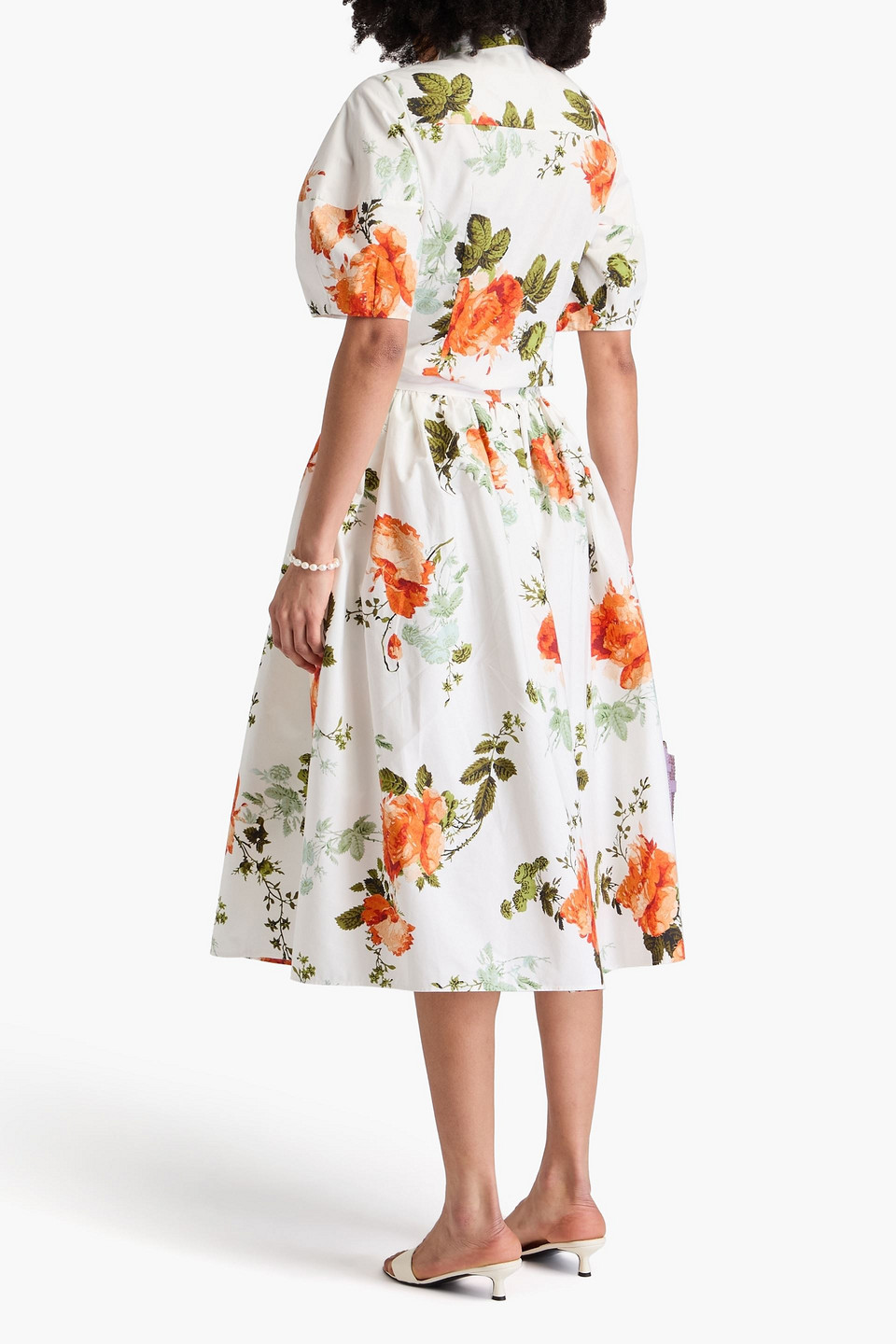 ERDEM FLORAL-PRINT COTTON-POPLIN SHIRT 