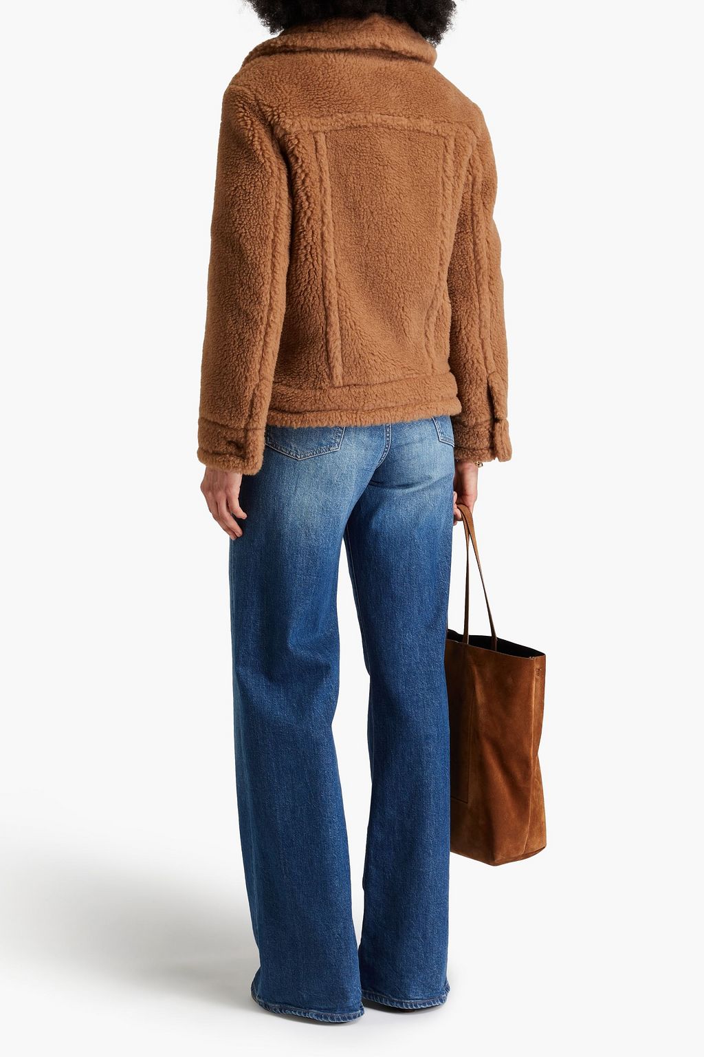 MAX MARA Teddino Jacke aus einer Kamelwoll-Seidenmischung