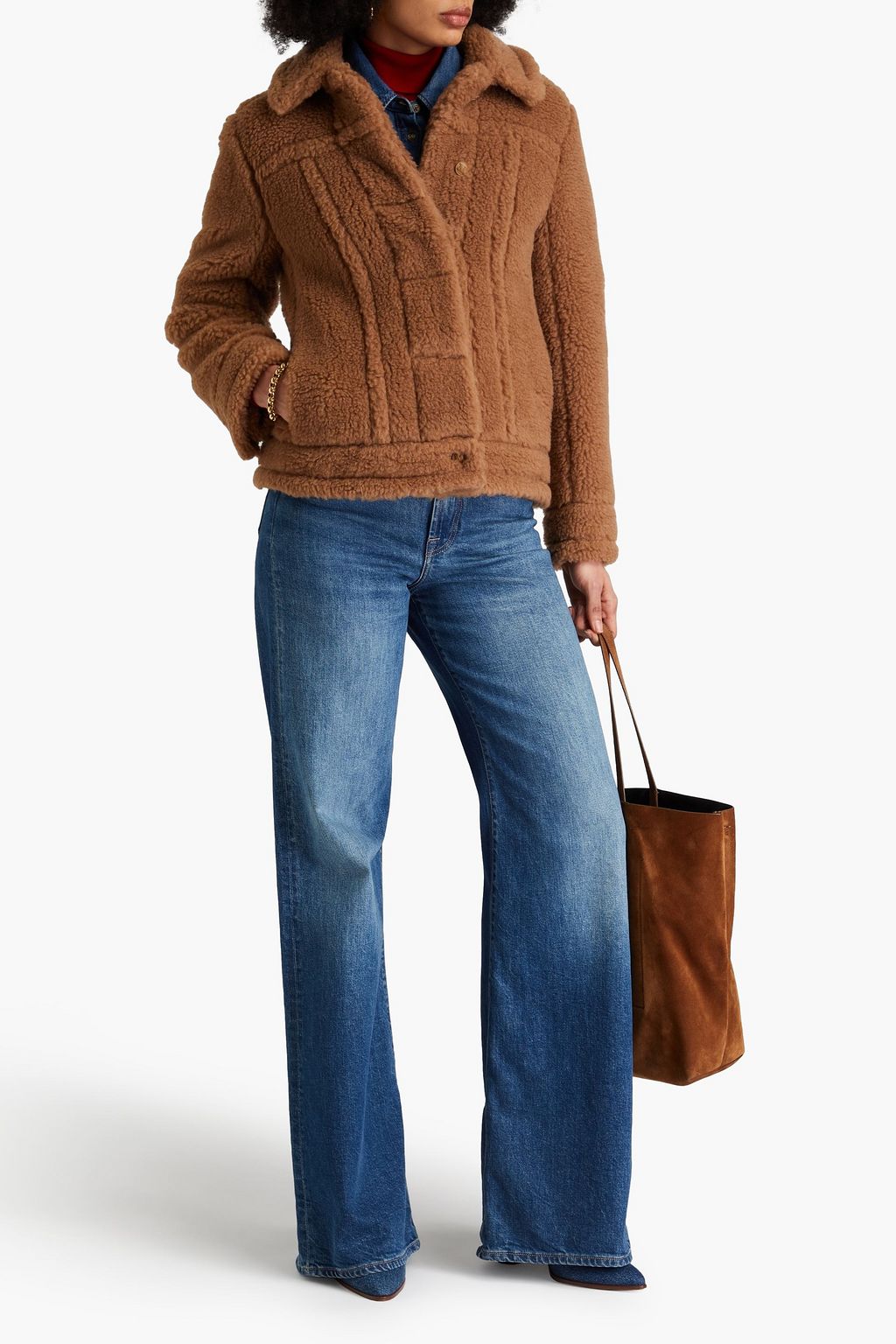 MAX MARA Teddino Jacke aus einer Kamelwoll-Seidenmischung