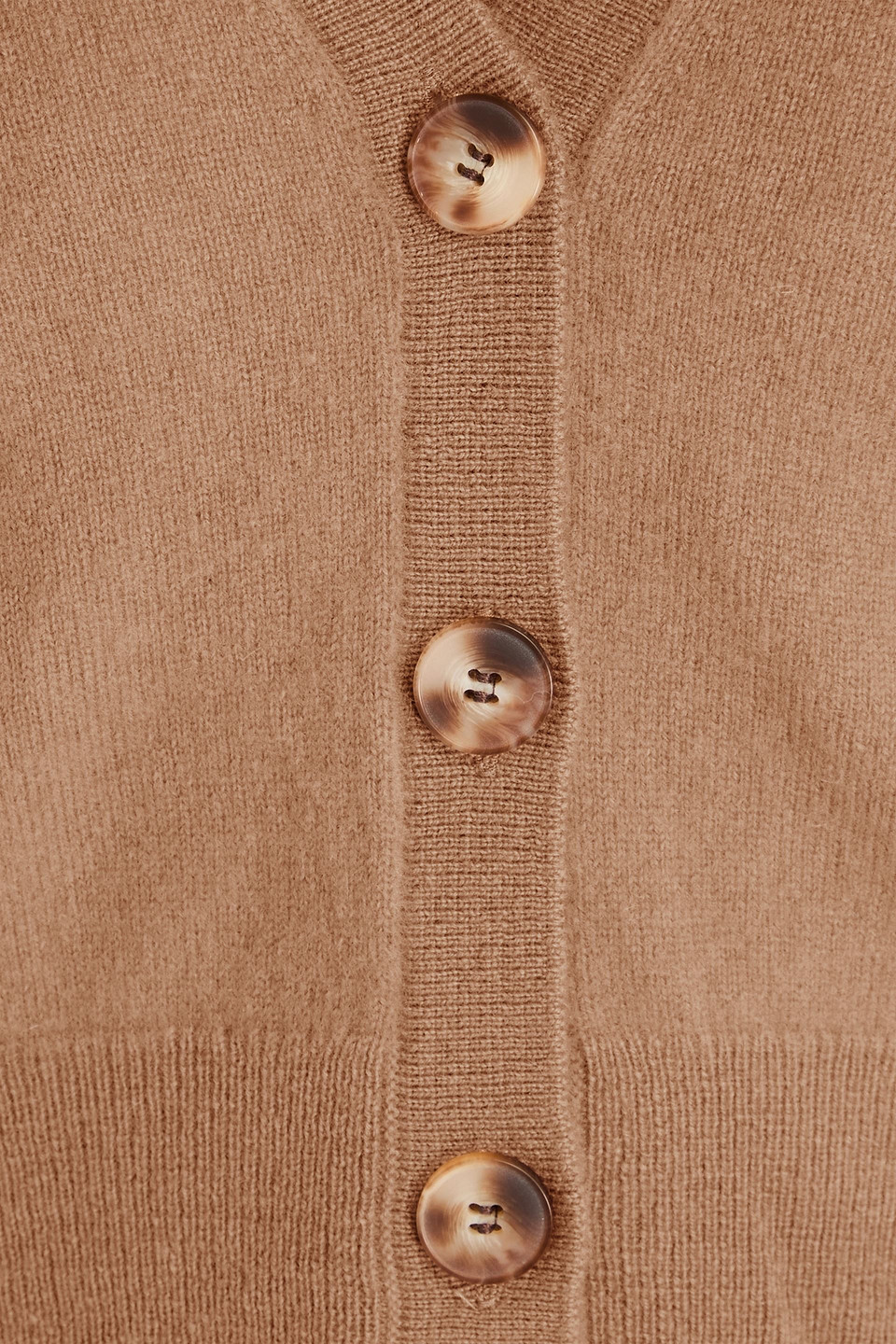 Shop Naadam Cropped Cashmere Cardigan In Camelfarben