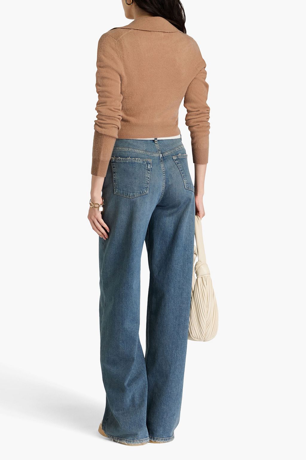 NAADAM Cropped cashmere cardigan