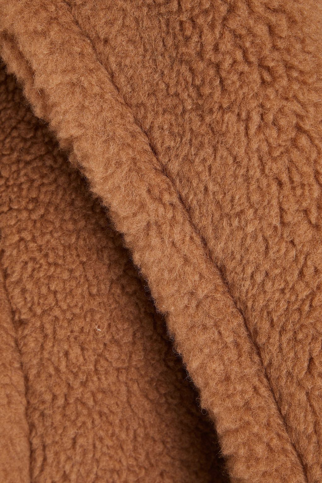 MAX MARA Apogeo oversized camel wool and silk-blend coat