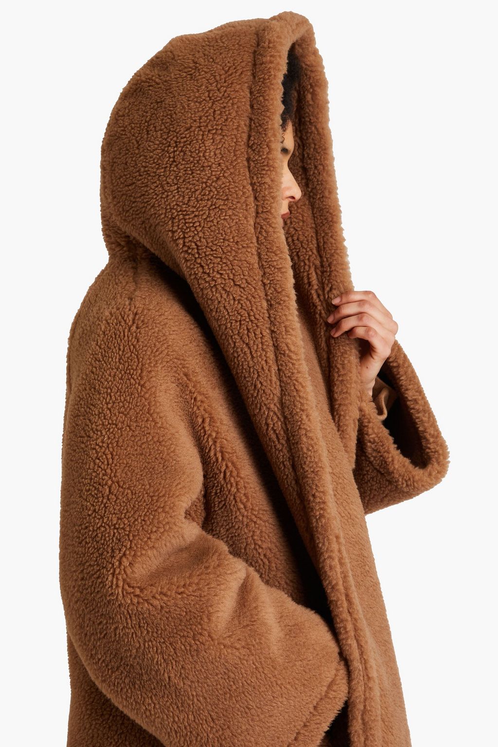 MAX MARA Apogeo oversized camel wool and silk-blend coat