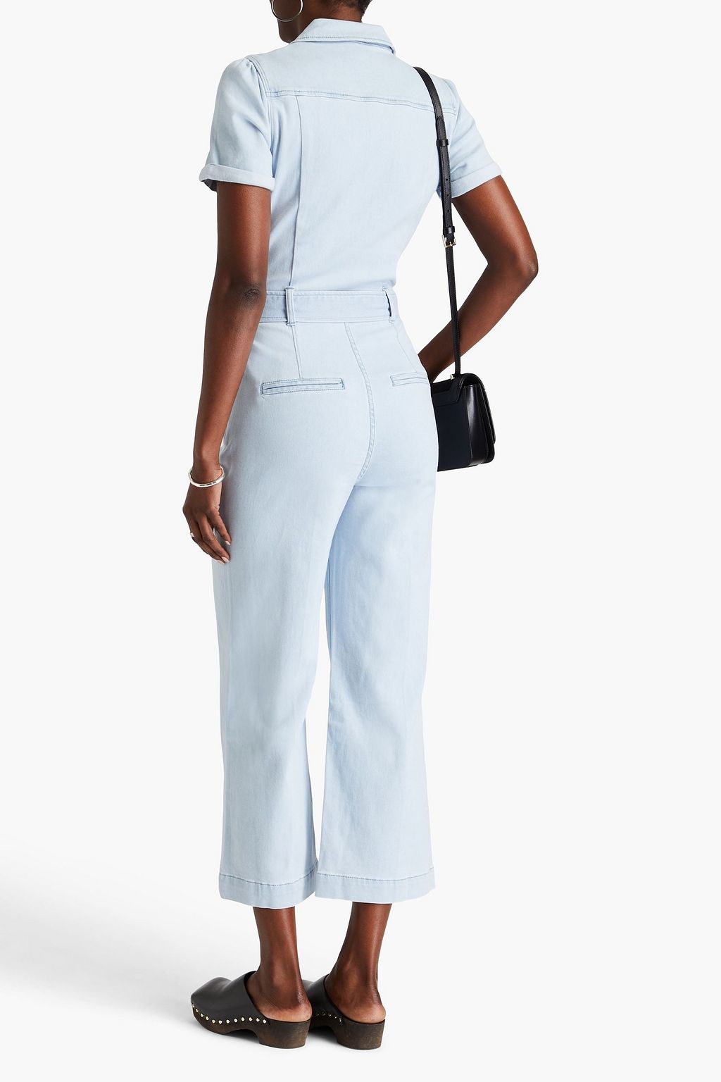 PAIGE Anessa belted denim jumpsuit
