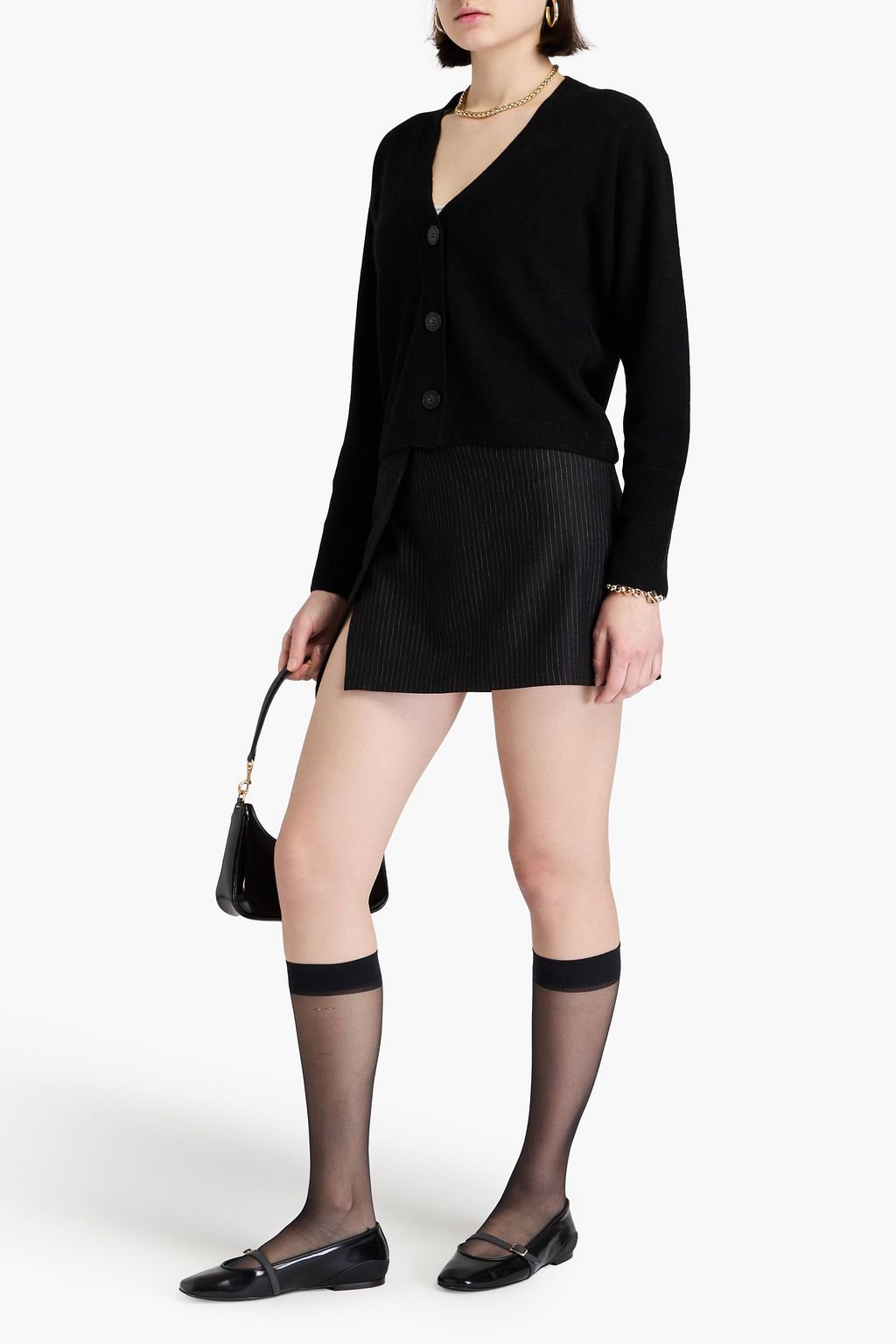 NAADAM Mélange cashmere cardigan