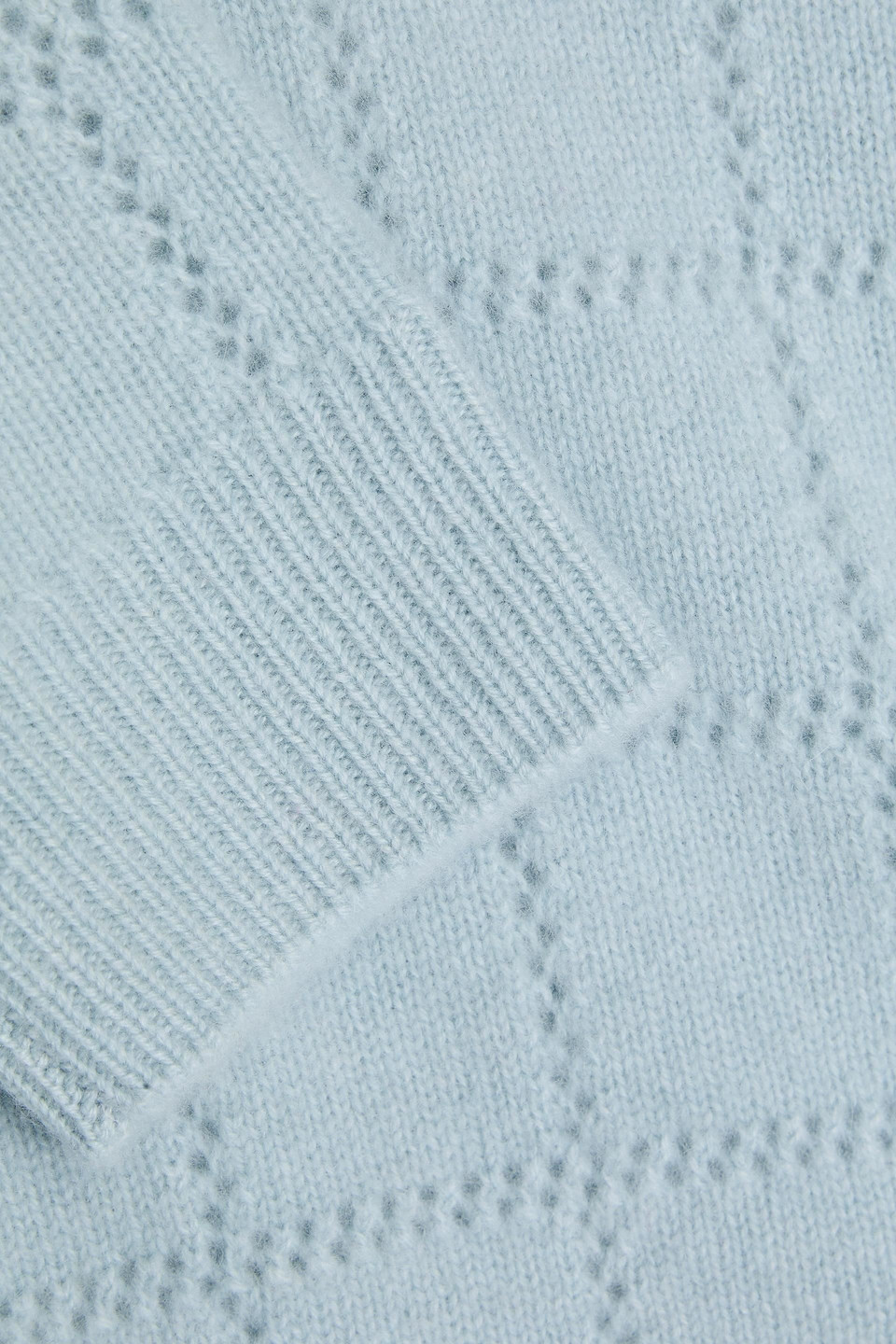 Naadam Kaschmirpullover In Pointelle-strick In Himmelblau