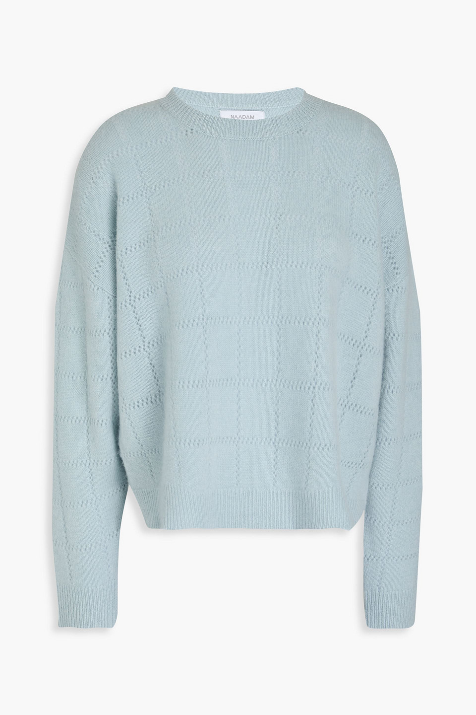 Pointelle-knit cashmere sweater