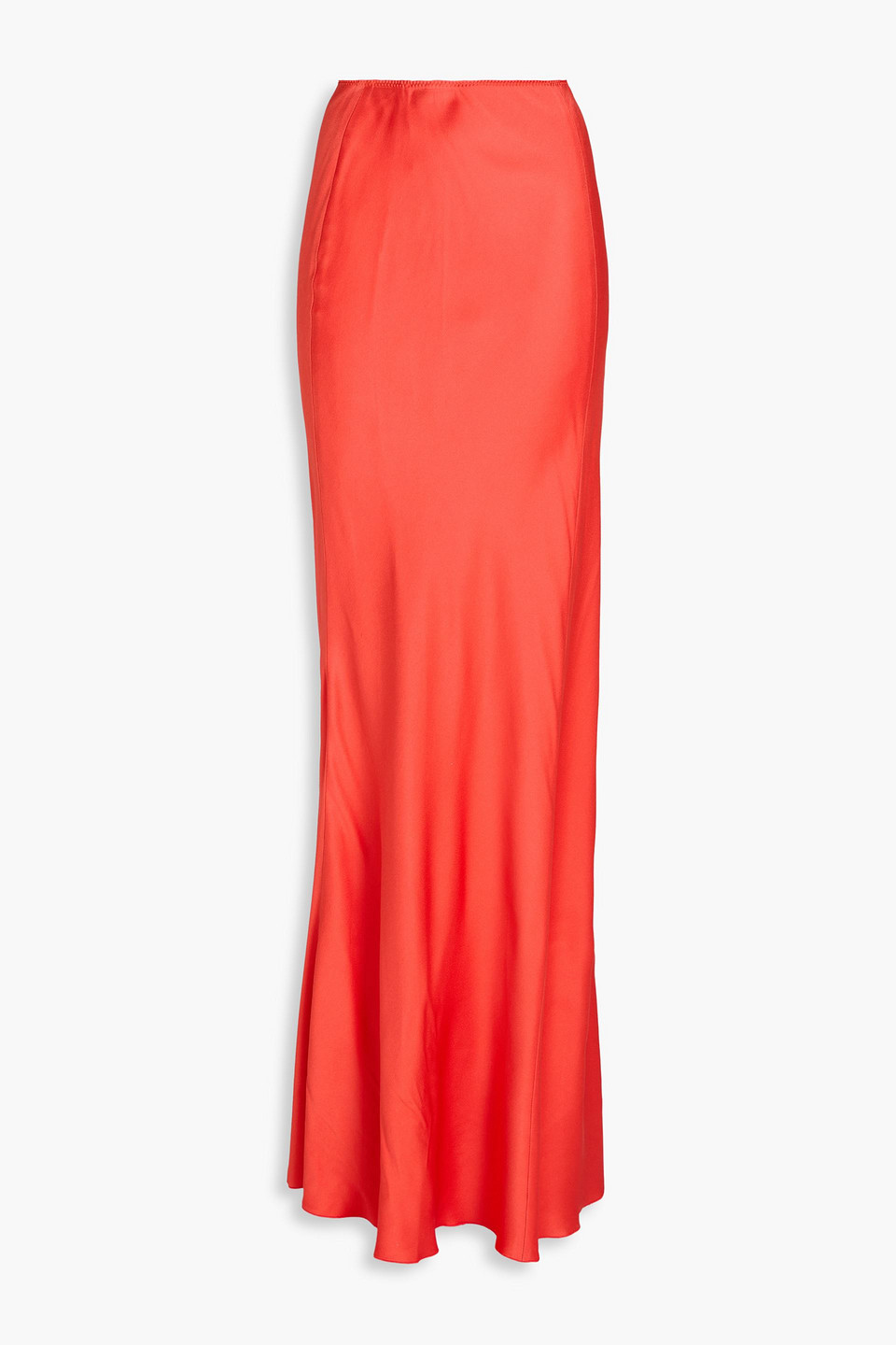 Victoria Beckham - Satin-crepe maxi skirt - Orange - UK 12