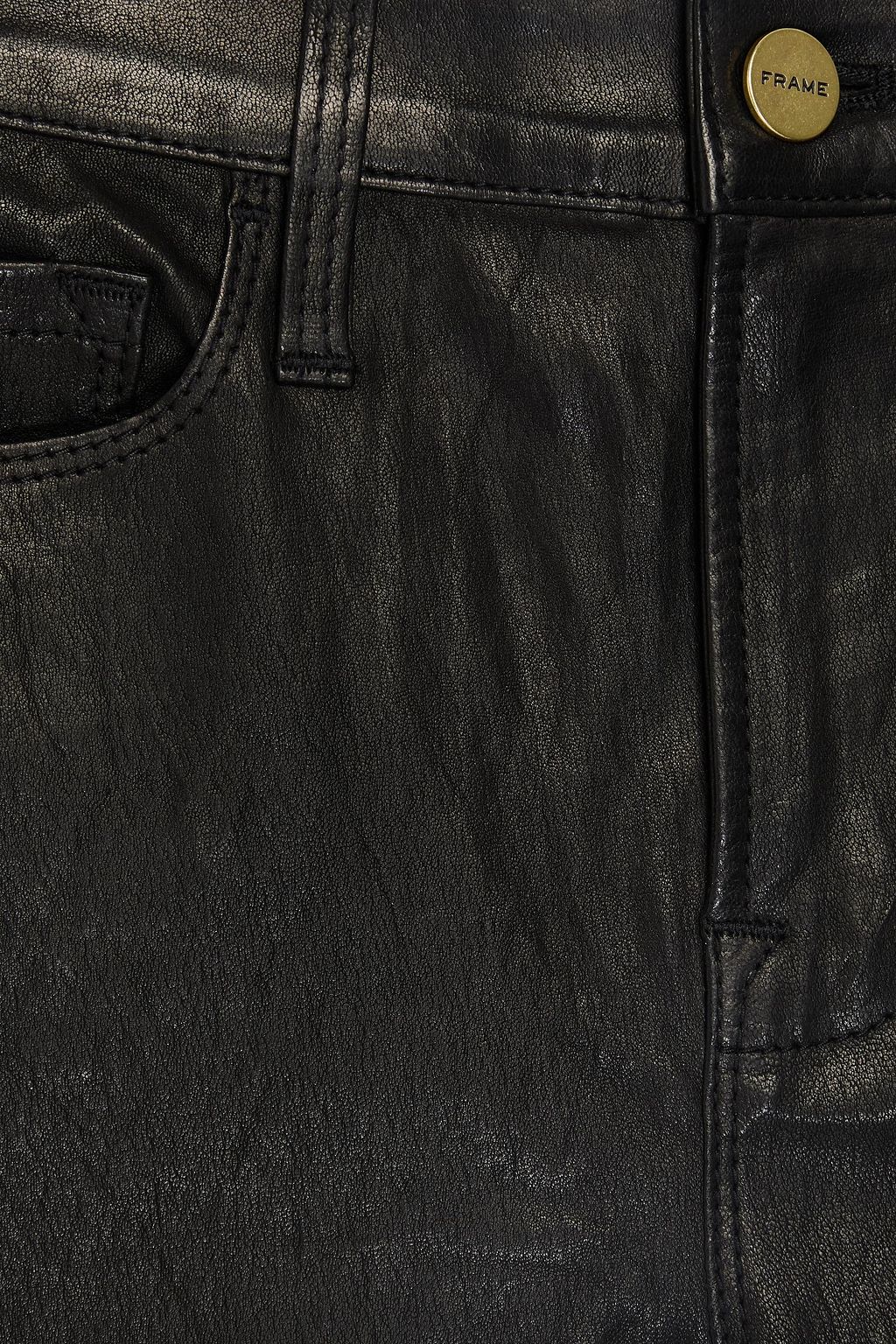 FRAME Le High Skinny leather skinny pants