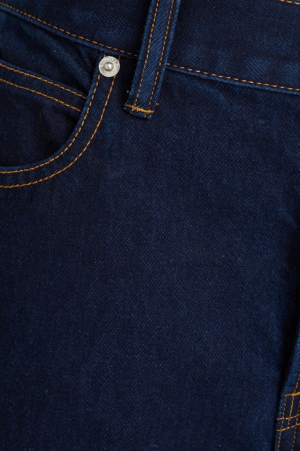 ALEXANDER WANG 크리스털 장식 하이라이즈 스트레이트 레그 진
