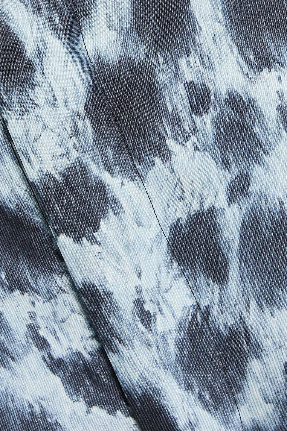 Marni Silk Wide-leg Trousers In Bleu