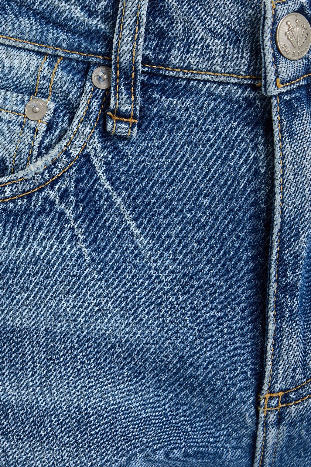 RAG & BONE جينز بيتون بقصّة بوت كت وخصر متوسط الارتفاع