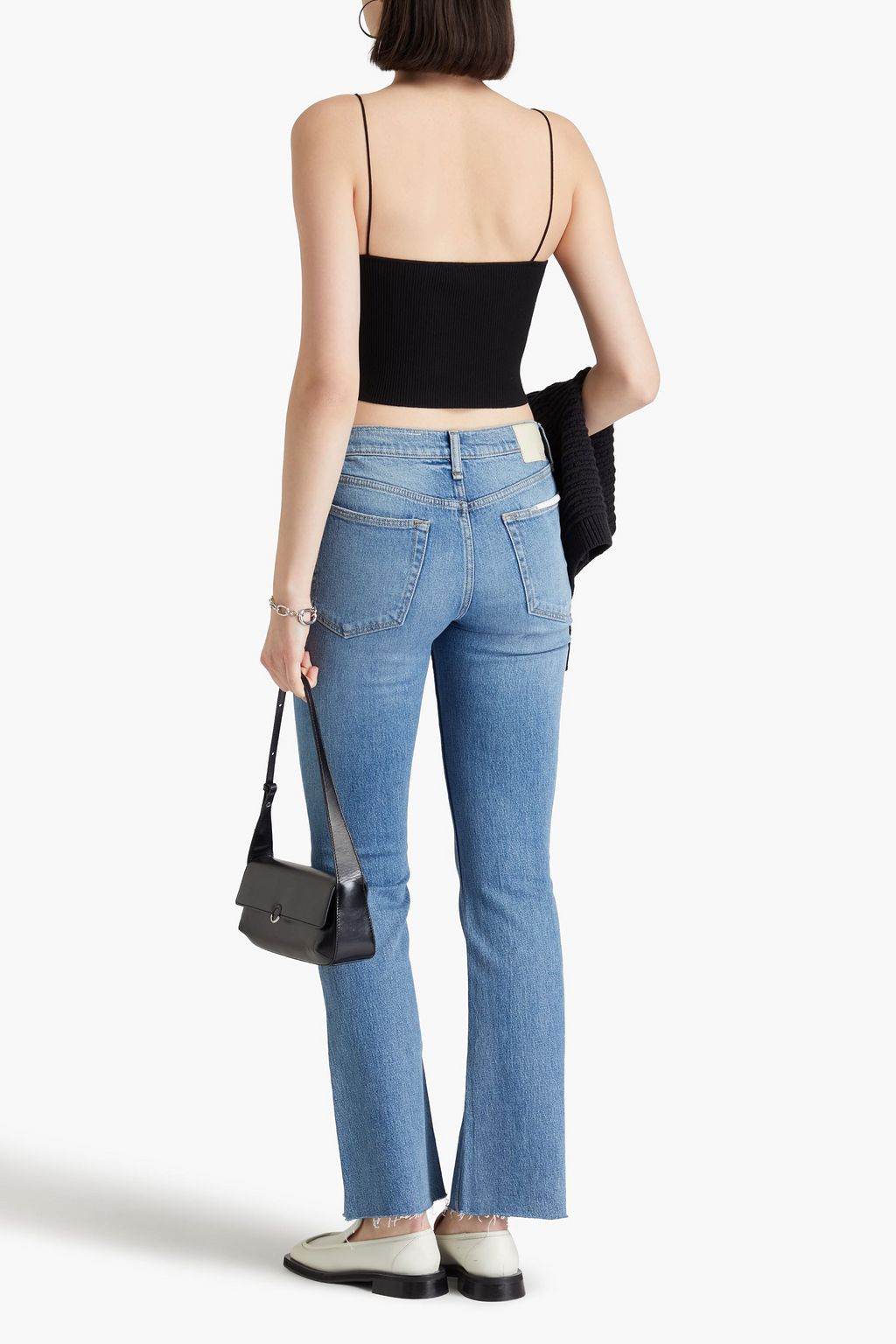 RAG & BONE جينز بيتون بقصّة بوت كت وخصر متوسط الارتفاع