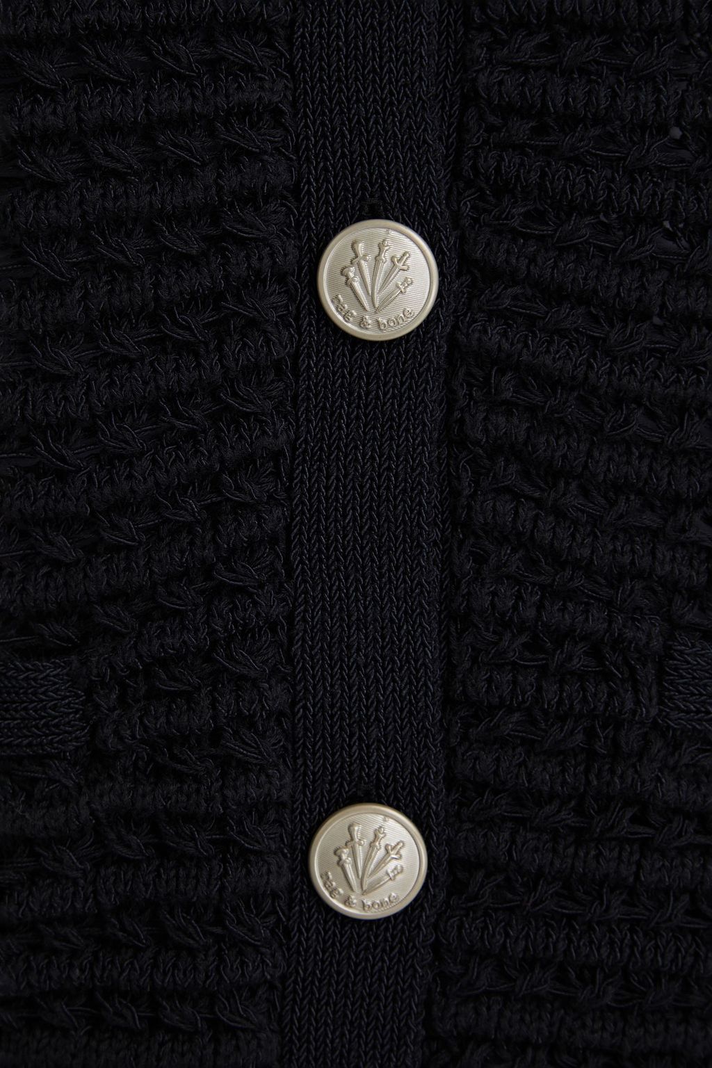 RAG & BONE كارديغان مارلي من مزيج من القطن بحبكة بوانتيل