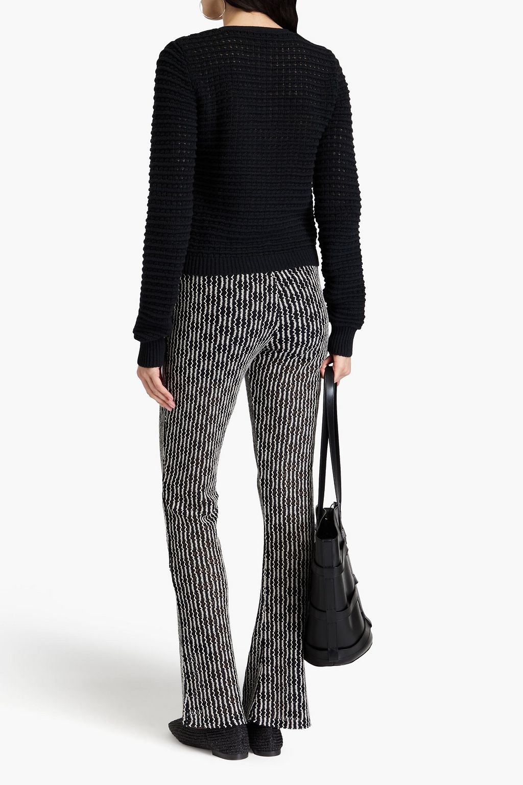 RAG & BONE كارديغان مارلي من مزيج من القطن بحبكة بوانتيل