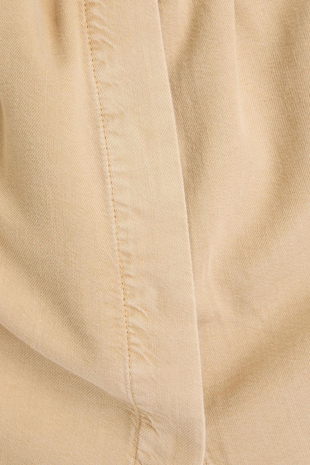 RAG & BONE قميص بيتريس قصير من القطن ومزيج لايوسيل