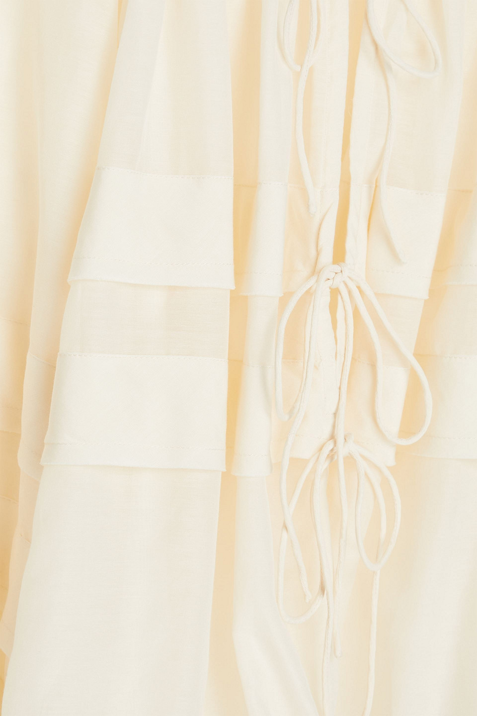 Ulla Johnson Cora Cotton And Silk-blend Voile Blouse In Elfenbein