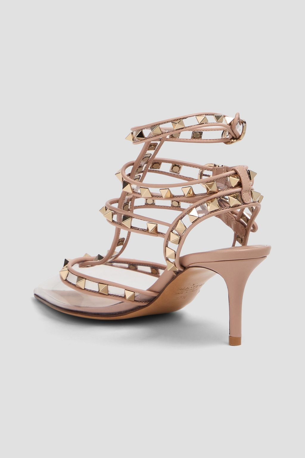 VALENTINO GARAVANI Rockstud PVC and patent-leather pumps