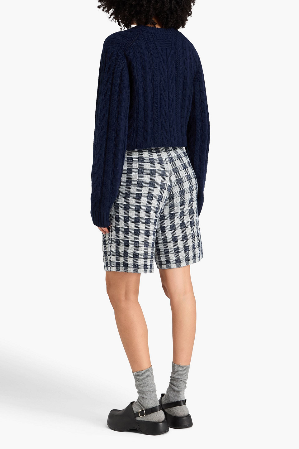 Guest In Residence - Pullover Aus Einer Woll-kaschmirmischung Mit Zopfstrickmuster - Blau - S 