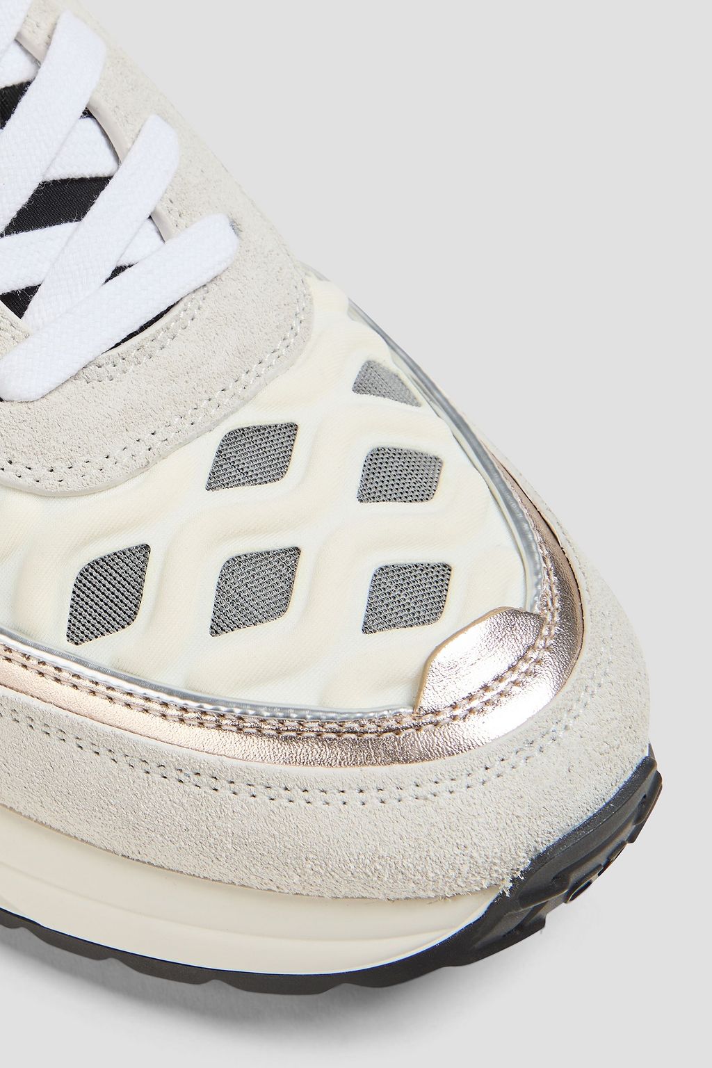 VALENTINO GARAVANI Mesh, neoprene and suede sneakers