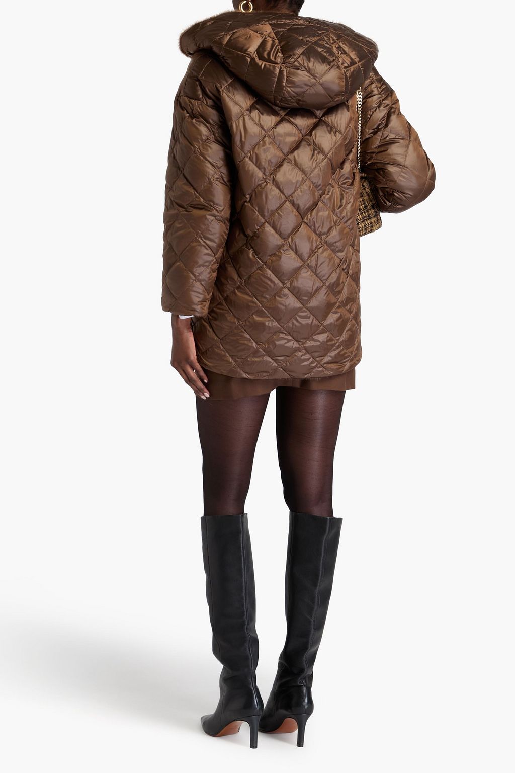 MAX MARA Reversible quilted shell hooded down coat