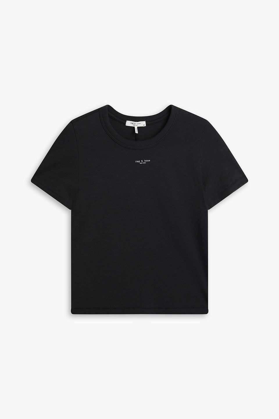 Rag & Bone Logo-print Pima Cotton-jersey T-shirt In Black