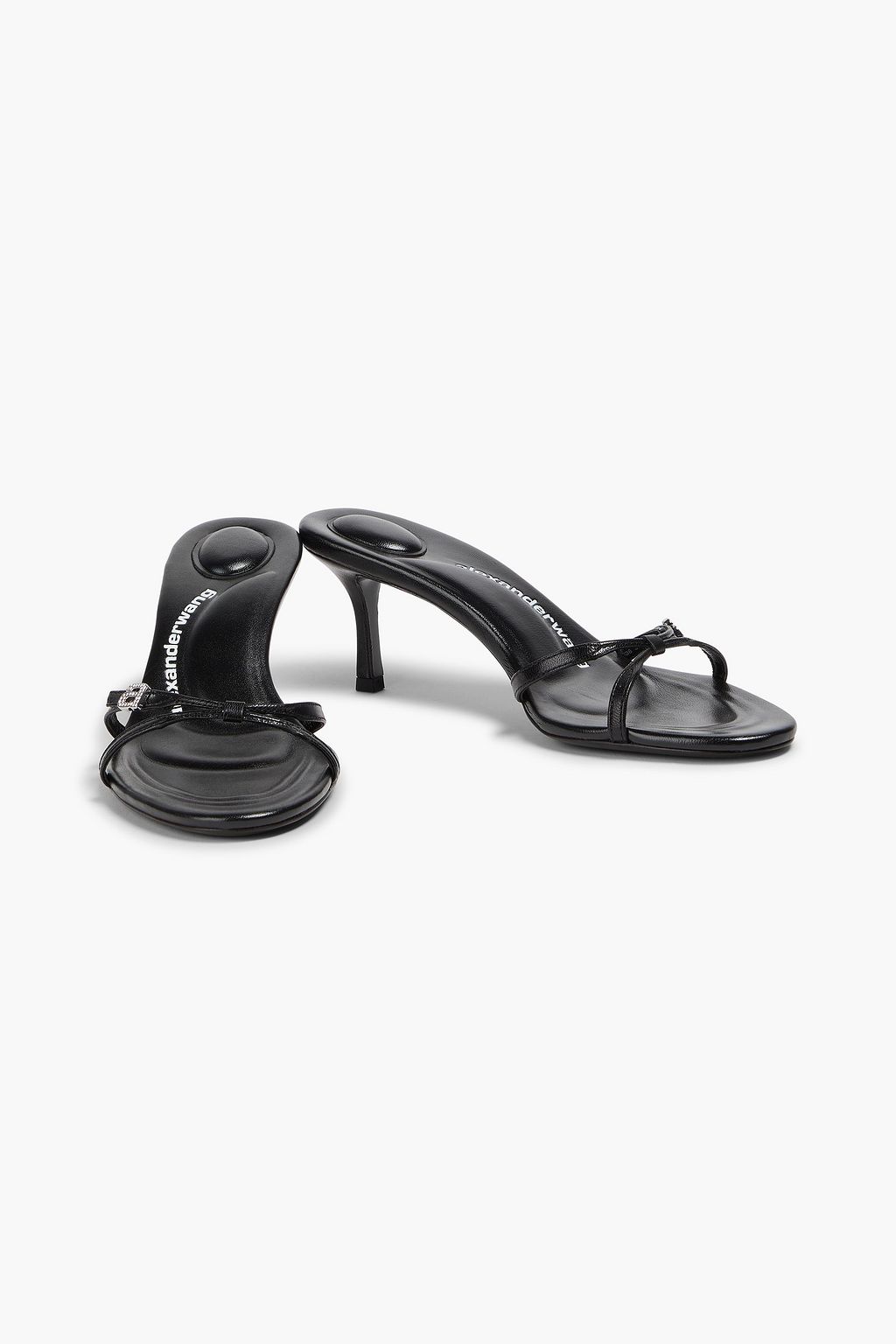 ALEXANDER WANG Lucienne 65 embellished leather mules