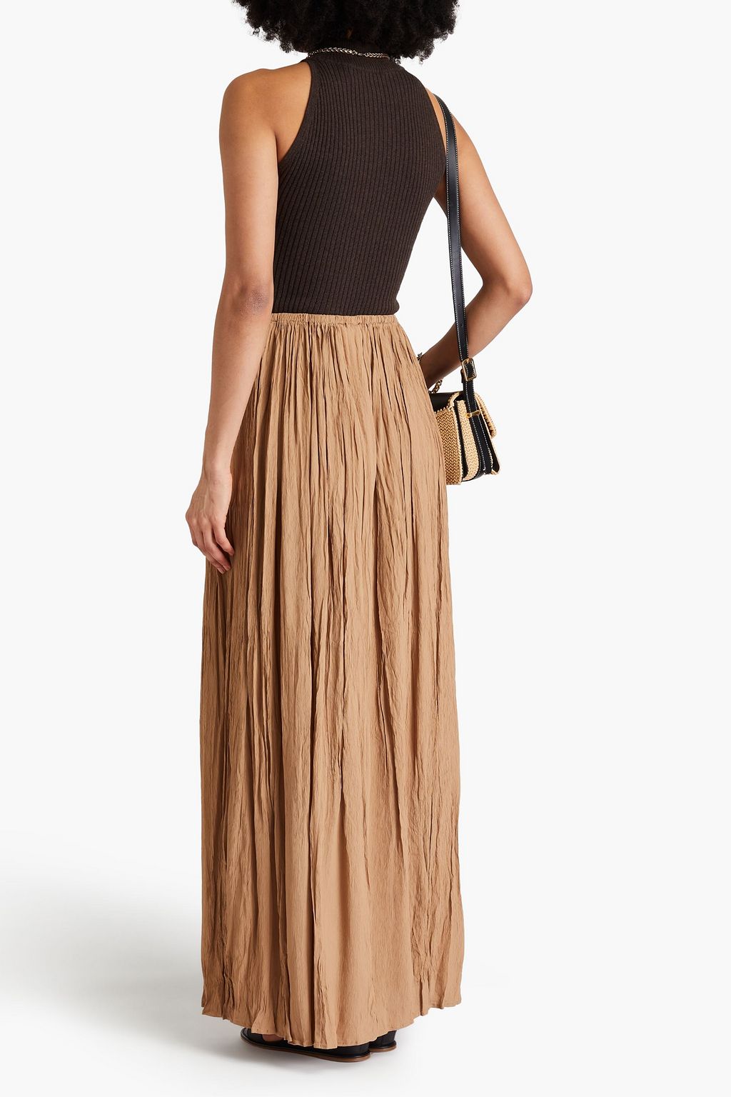 MAX MARA تنورة طويلة من الكريبون