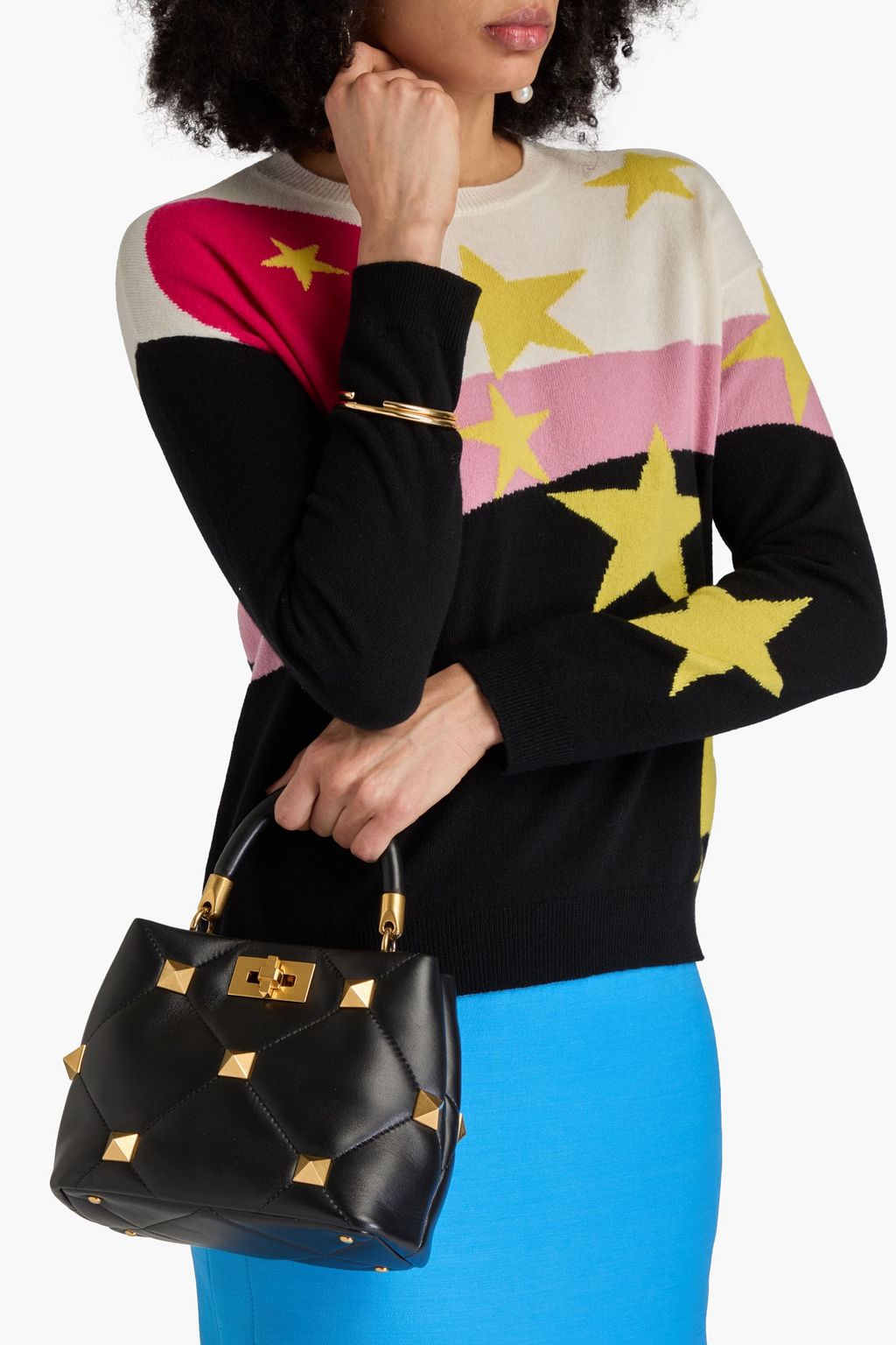 VALENTINO GARAVANI Roman Stud quilted leather tote