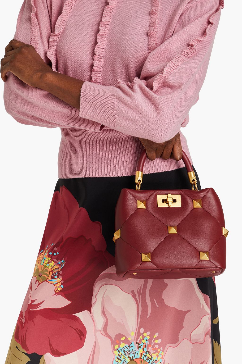 VALENTINO GARAVANI Roman Stud quilted leather tote
