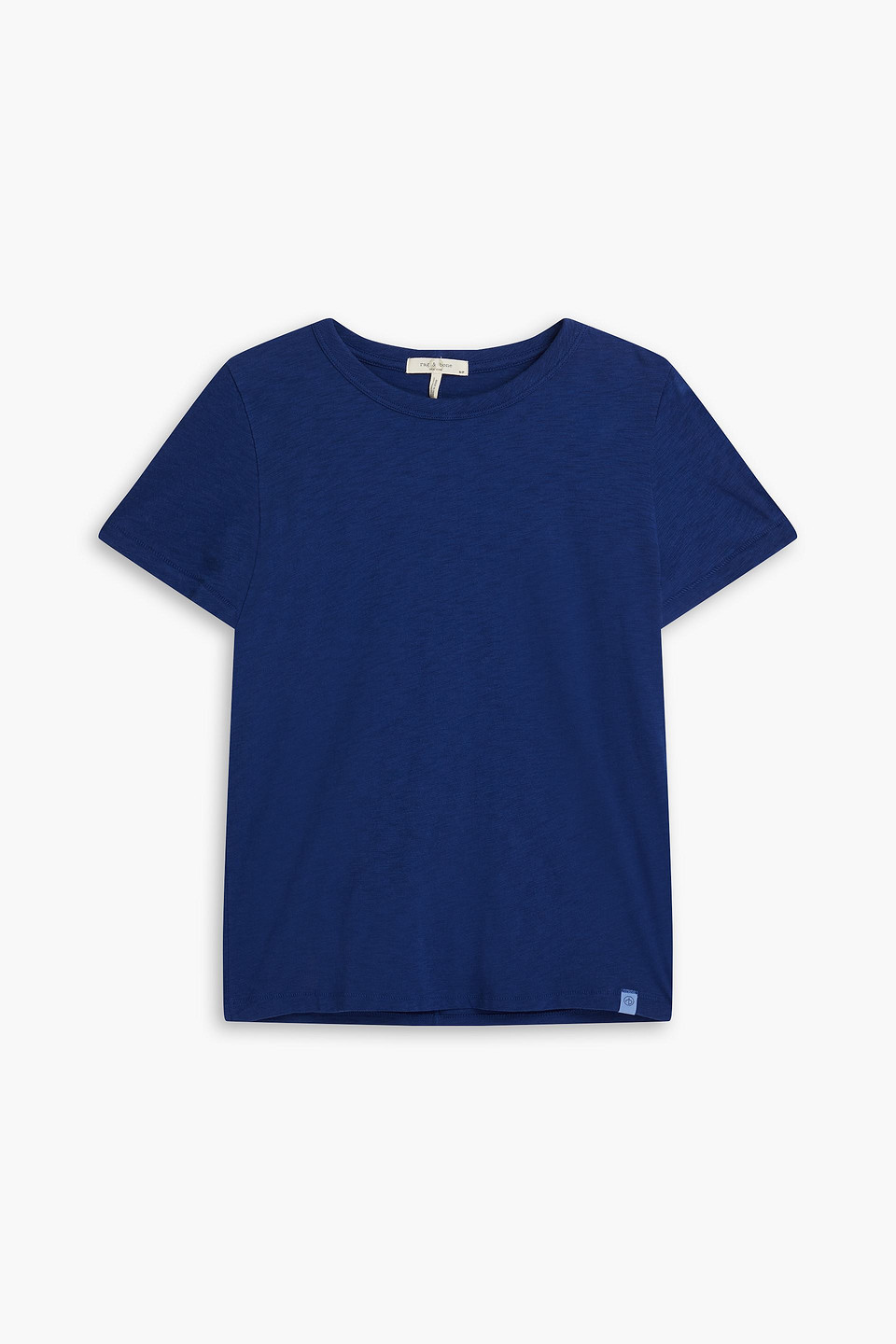Rag & Bone Slub Pima Cotton-jersey T-shirt In Navy