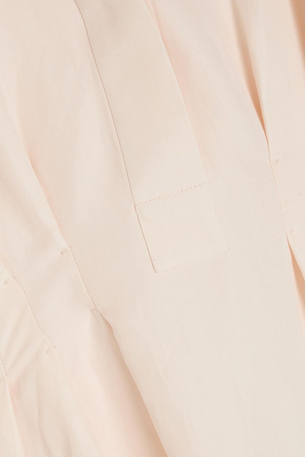 MAX MARA 리넨 실크 혼방 트윌 플리츠 미디 드레스