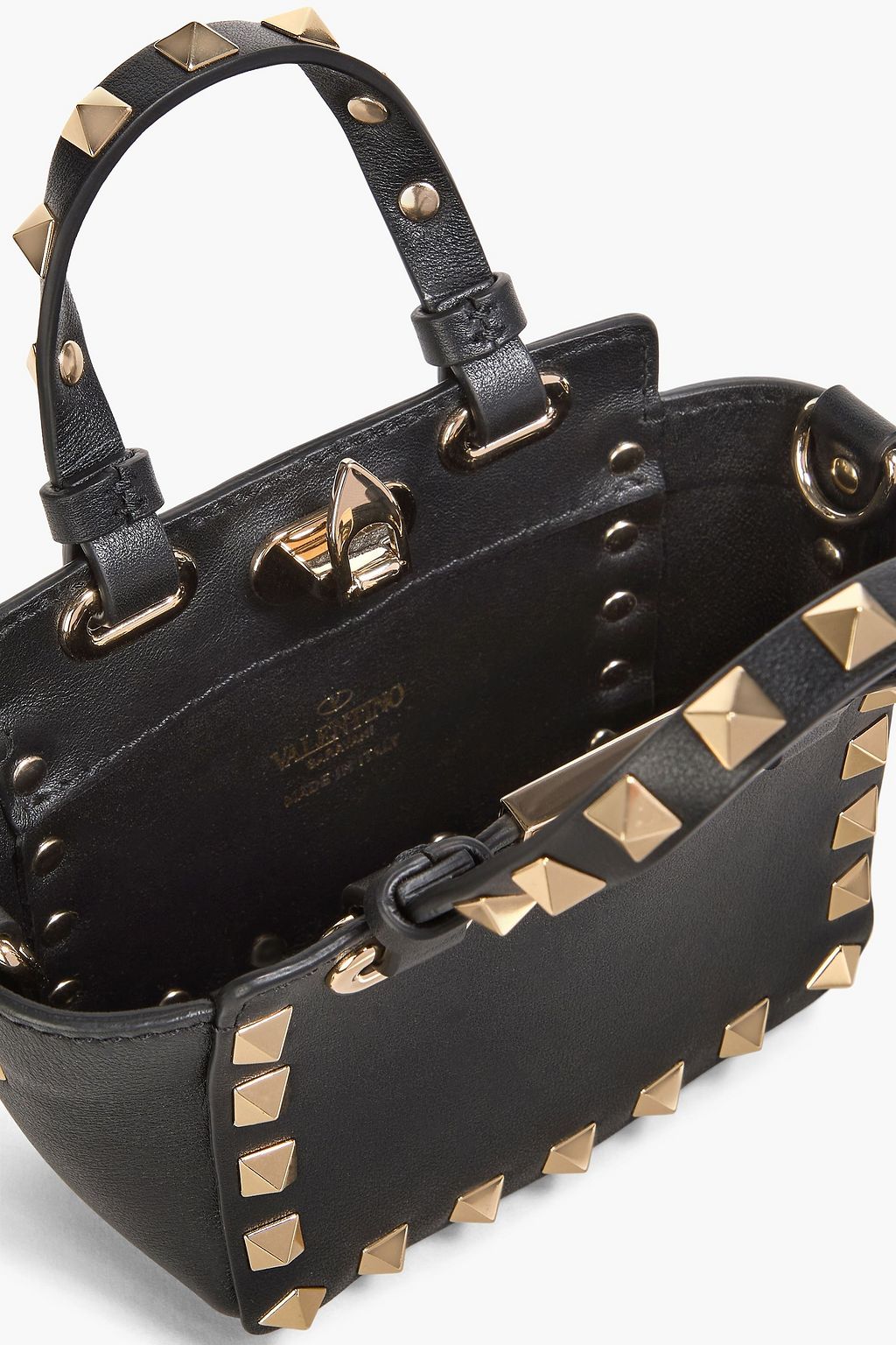 VALENTINO GARAVANI Rockstud micro leather cross-body bag