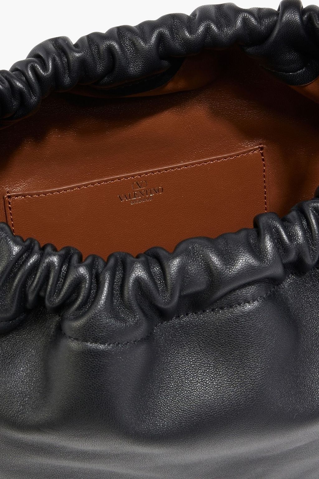 VALENTINO GARAVANI VLOGO Pouf mittelgroße Beuteltasche aus Leder