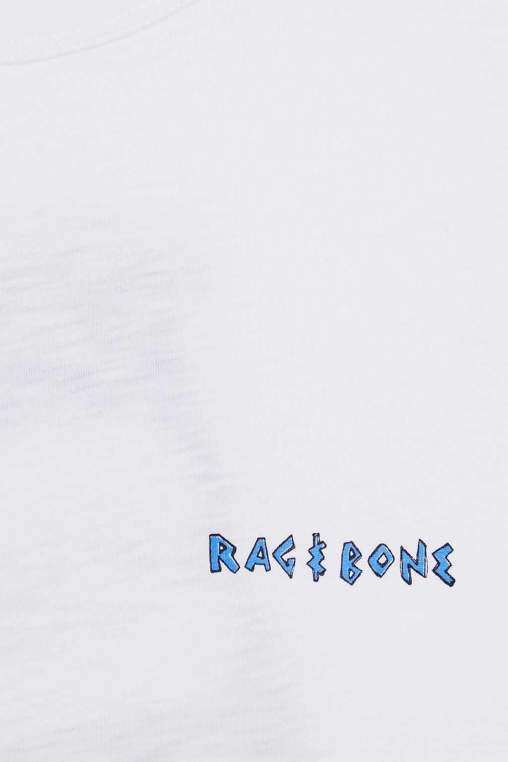 RAG & BONE تي شيرت من قطن بيما والجيرسي بطبعات