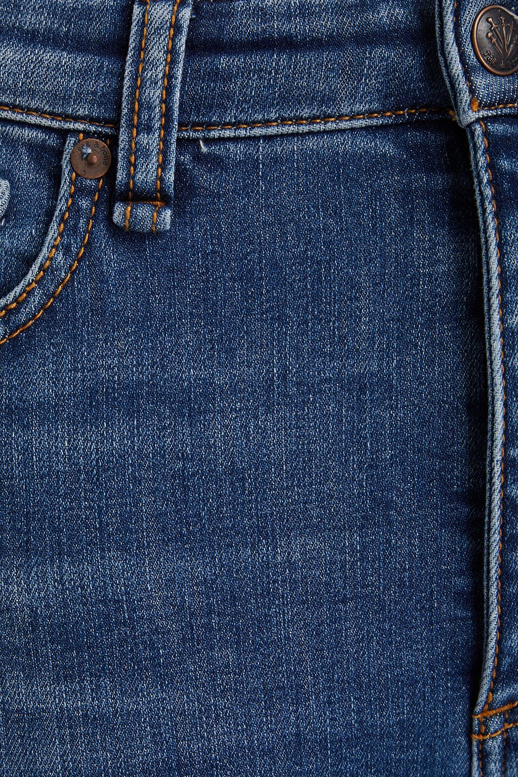 RAG & BONE جينز نينا بخصر مرتفع وأرجل ضيقة