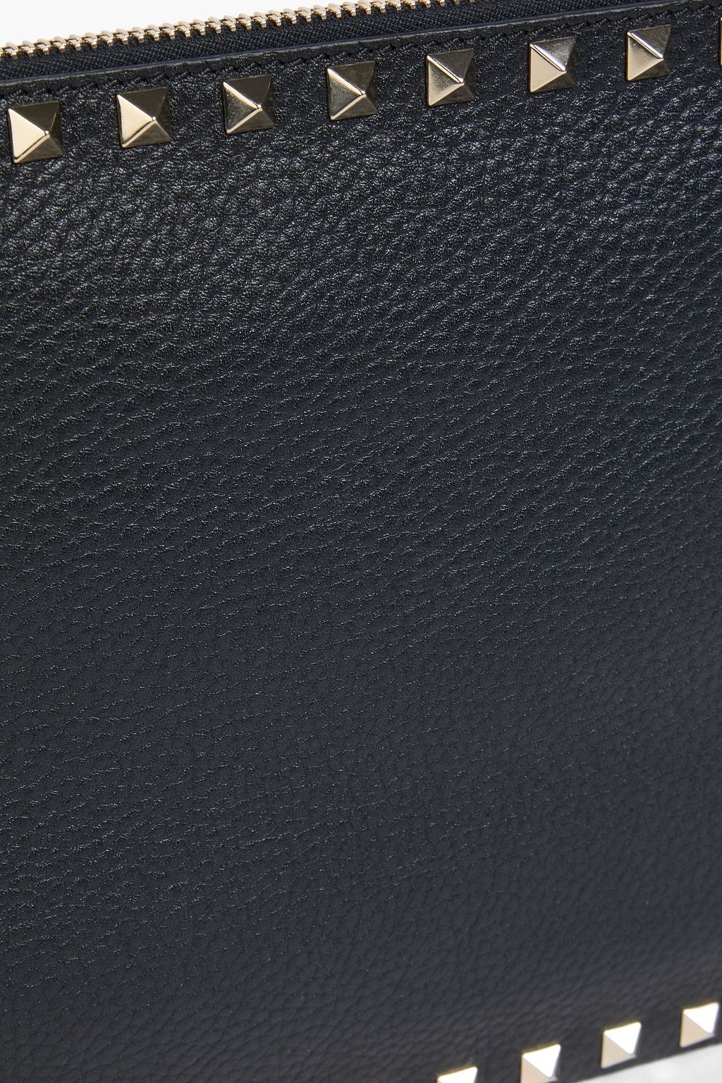 VALENTINO GARAVANI Rockstud pebbled-leather pouch