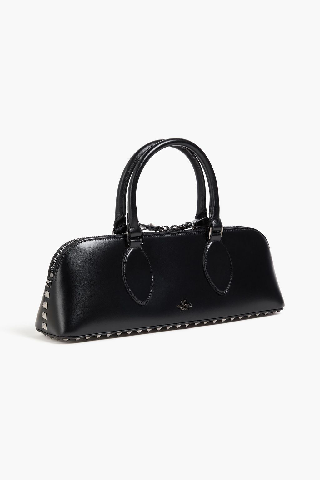 VALENTINO GARAVANI Rockstud East-West  leather tote