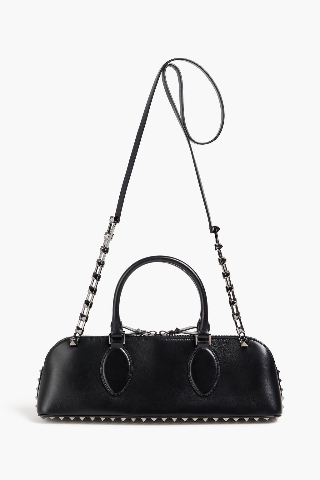 VALENTINO GARAVANI Rockstud East-West  leather tote