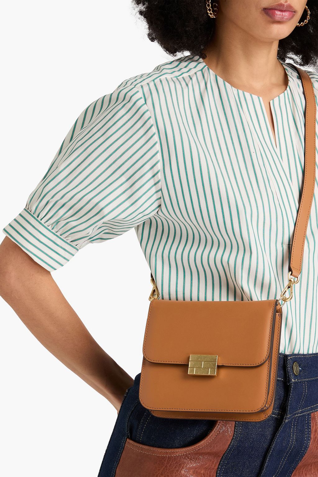 FRAME le signature Schultertasche aus Leder