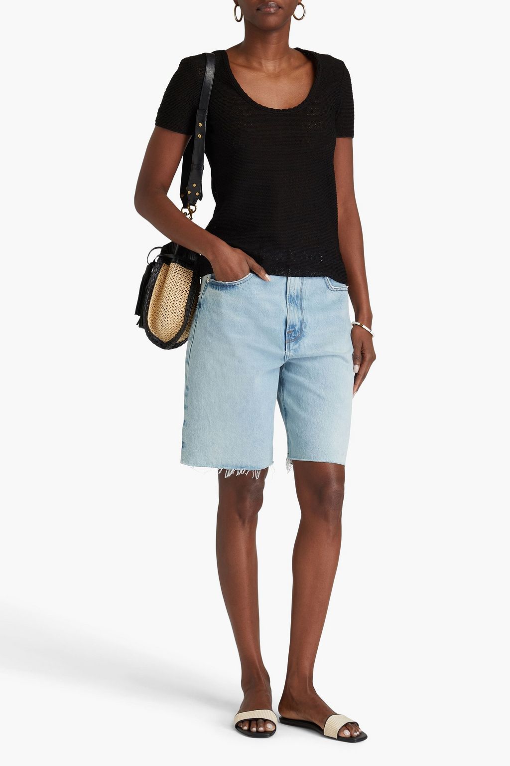 RAG & BONE بلوزة جوليا بحبكة بوانتيل