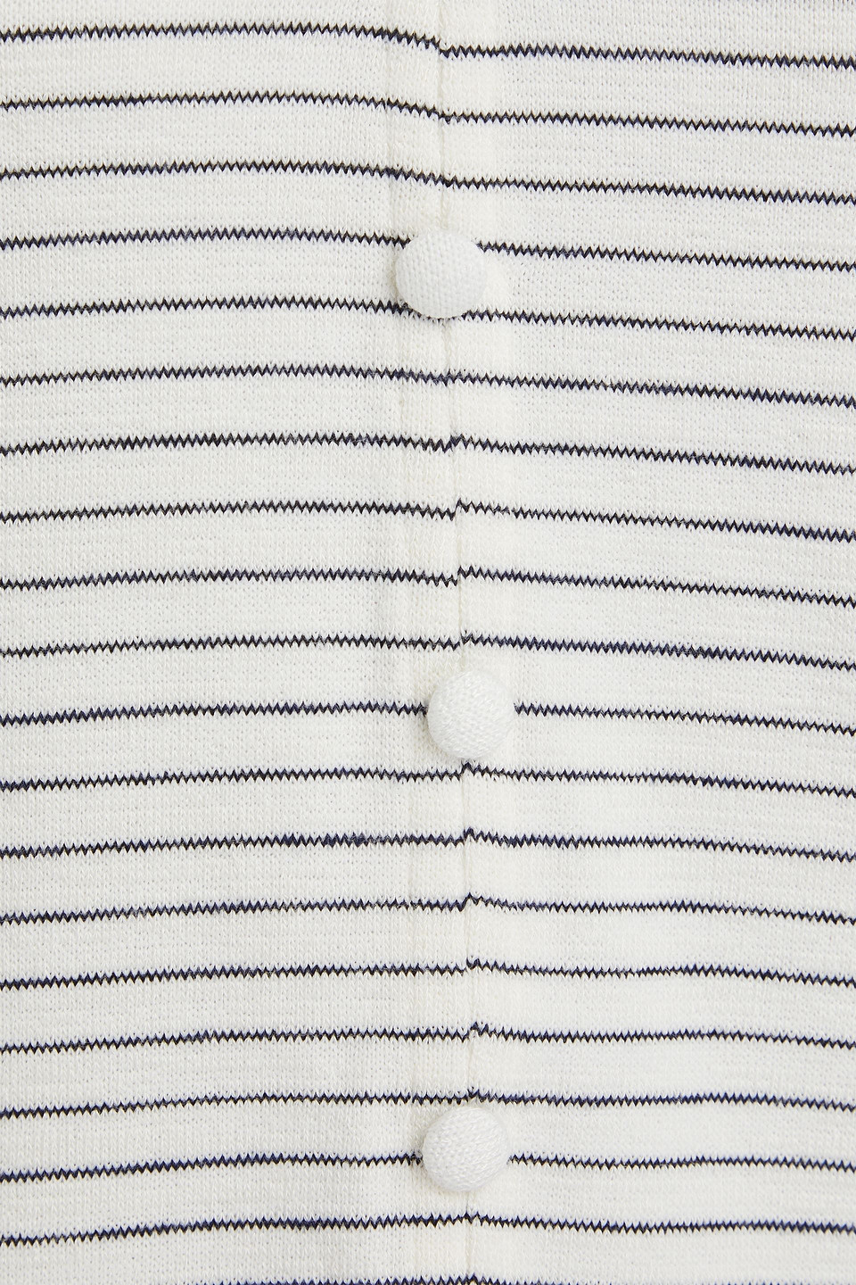 Rag & Bone The Knit Stripe Button Up Tank Ivorymult In Ivory