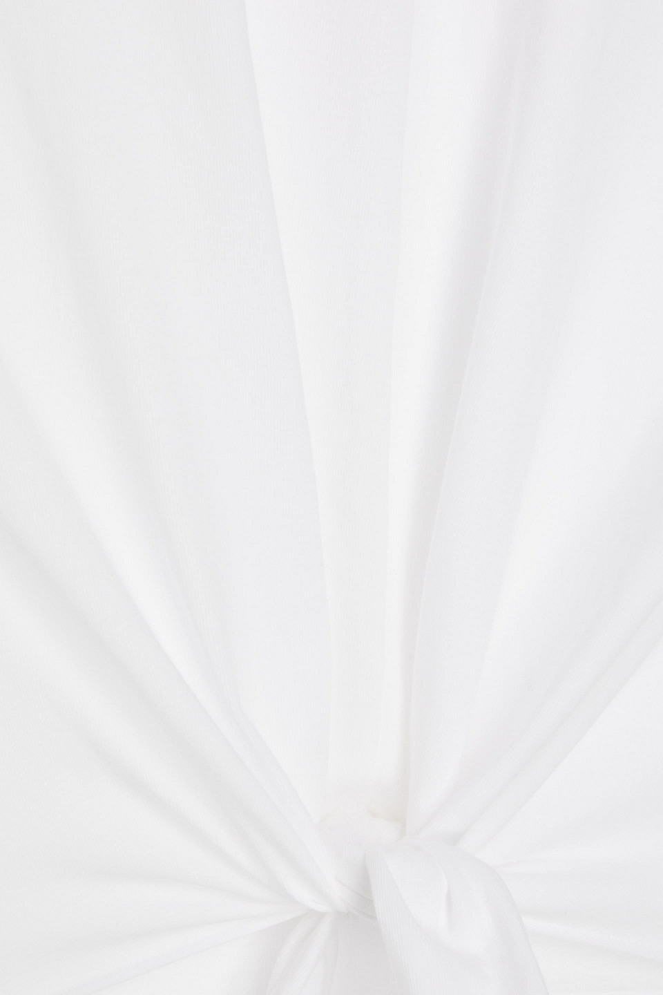 Rag & Bone Mica Knotted Cotton-jersey T-shirt In White