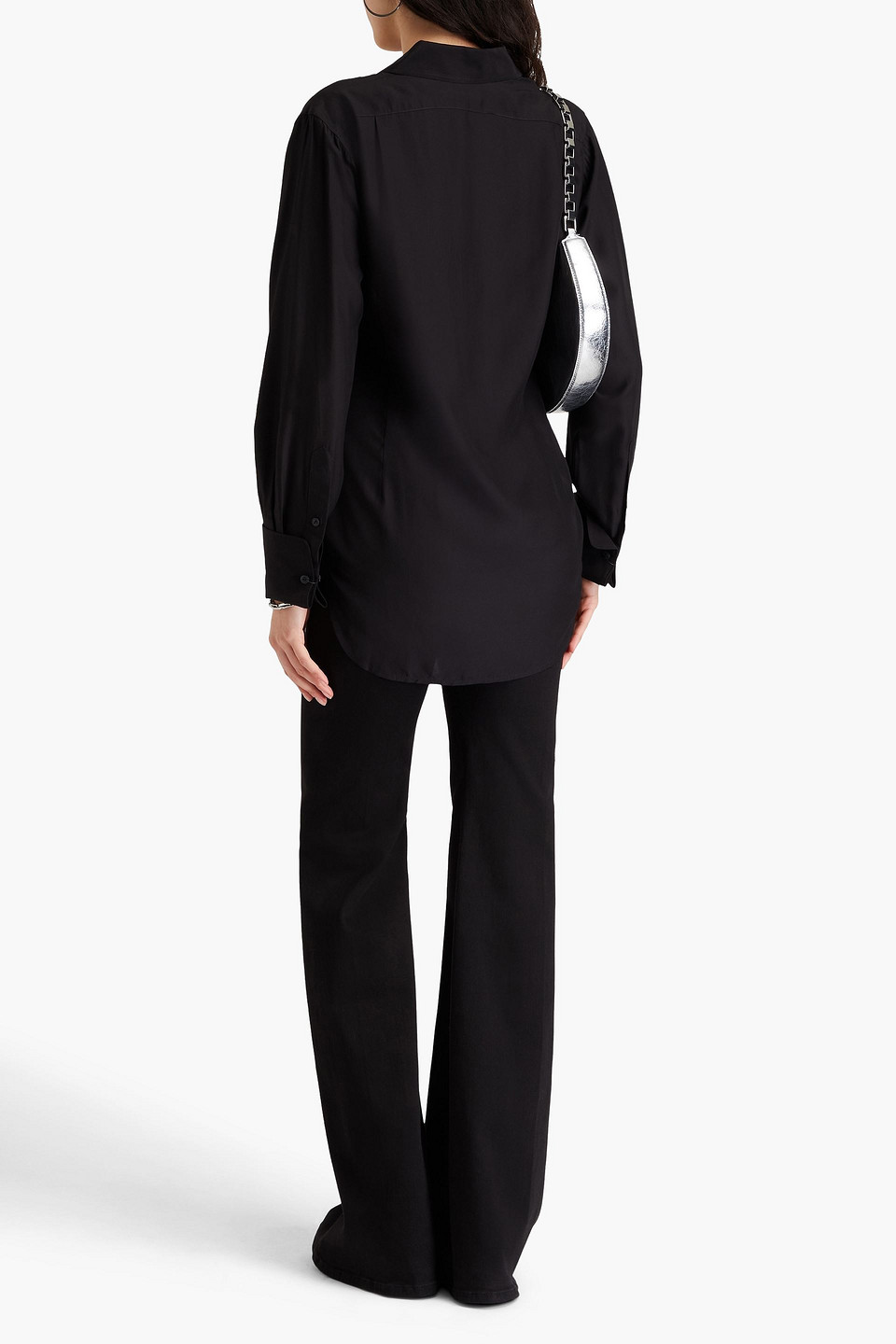  Rag & Bone - Delphine Hemd Aus Einer Seidenmischung - Schwarz - Xs 