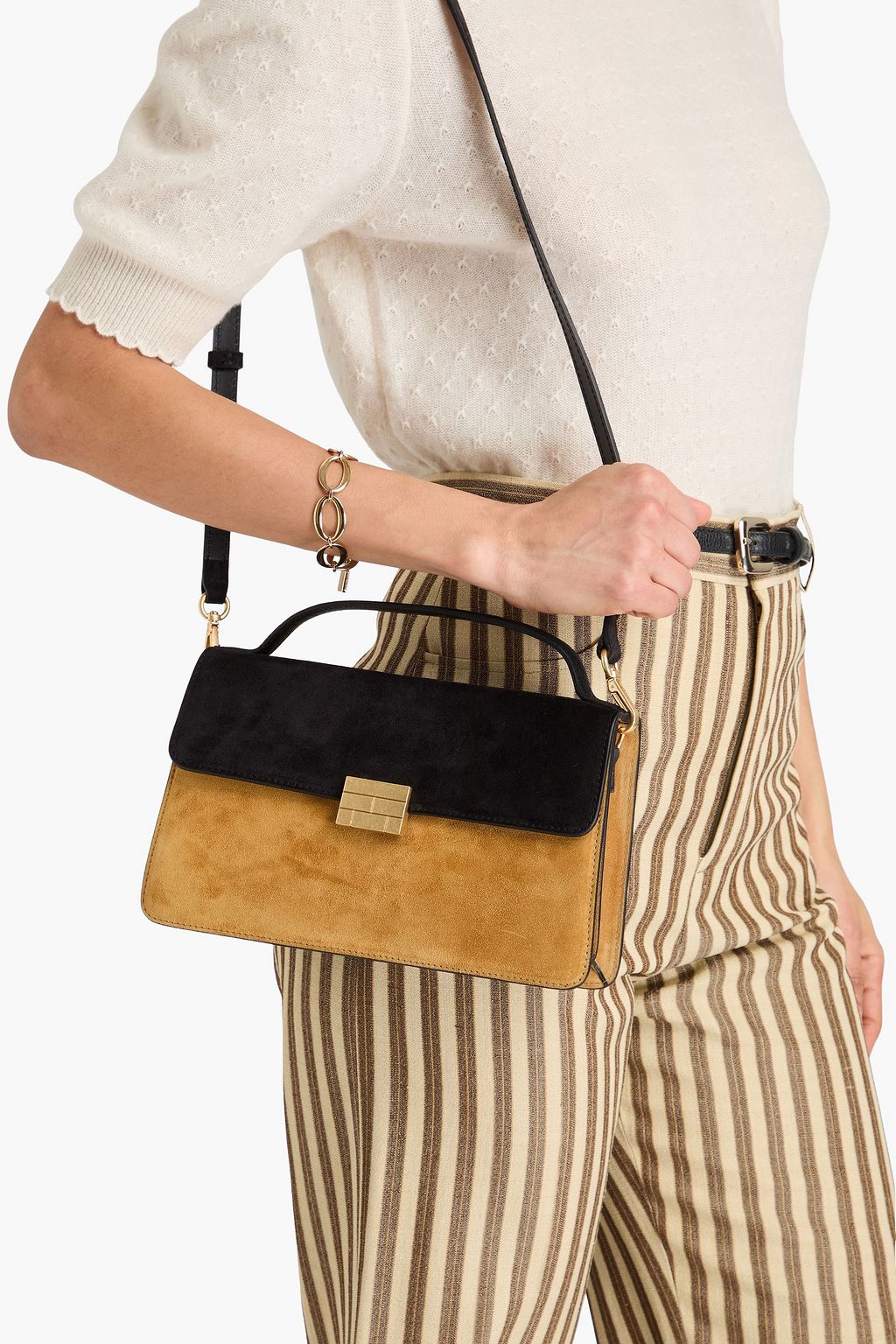 FRAME Le Signature medium suede tote